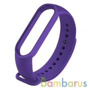 Сменный браслет Xiaomi Mi Band 5 однотонный (Фиолетовый) | фото №0