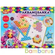 Набор д/детского тв-ва аквамозаика 400 бусин, единороги МУЛЬТИ АРТ в кор.48шт | фото №0