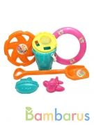 ИГРУШКА НАБОР ЛЕТНИЙ №3 МИЛЕДИ (ВЕДРО+СИТО+КОЛЬЦО+ЗВЕЗДА+2ФОРМОЧКИ+ЛОПАТА) ЛИЦ. 44 КОТЕНКА в кор.5шт | фото №0