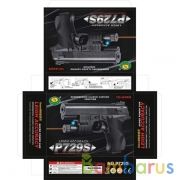 Пистолет с лазер. прицелом, с фонарем 729S в кор. в кор.2*72шт | фото №0