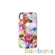 Чехол бампер светящийся Luminous Two-in-One для Xiaomi Redmi Note 6 Pro (Flowers) | фото №0