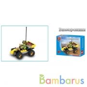 КОНСТРУКТОР ПЛАСТ. ВНЕДОРОЖНИК С ФИГУРКОЙ, 46ДЕТ. В РУСС. КОР. в кор.64шт | фото №0