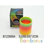 Пружинка-радуга, цвет в ассорт. C1218 в кор. 6*6*7см в кор.4*144шт | фото №0