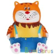 Игрушка для купания СОЮЗМУЛЬТФИЛЬМ Кот, в сетке КАПИТОШКА в кор.12*24шт | фото №0