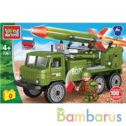 Группа ГАЗ конструктор газ-66 с ракетой, 132 дет. Город мастеров в кор.2*18шт | фото №0