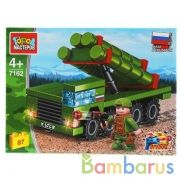 Конструктор "Город мастеров" армия: зрк с-300, с фигуркой, 87дет. в русс. кор. в кор.80шт | фото №0