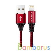 Дата-кабель Joyroom S-L316 New Armour Series Woven Fabric Data Cable, 1.0m (Lightning) (Красный) | фото №0