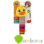 Текстильная игрушка погремушка пищалка утка с прорез. Умка в кор.250шт | фото №0