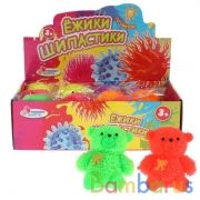 Игрушка ёжик "мишка" со светом, 6 цветов в пак. в дисплее ТМ "ИГРАЕМ ВМЕСТЕ" уп-12шт в кор.12уп | фото №0