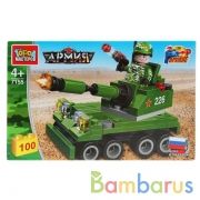 Конструктор "Город мастеров" армия: танк, с фигурками, 100дет. в русс. кор. в кор.36шт | фото №0