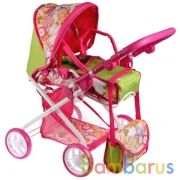 Коляска "карапуз" мет,4*14см рез. корз, сумка,переноск. рег: канапе, ручк, спин 69*43.5*69,в кор.3шт | фото №0