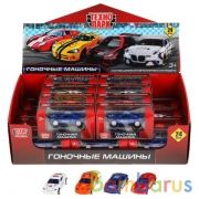 Машина металл ГОНОЧНЫЕ МАШИНЫ 7 см, инерц., в ассорт., кор., дисп. Технопарк уп-24шт в кор.2*9уп | фото №0