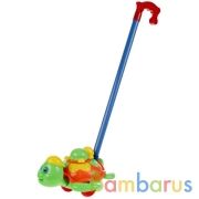 Каталка черепаха, с тростью, в ассорт. 369 в пак. в кор.2*36шт | фото №0