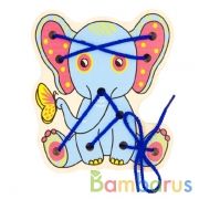 ШНУРОВКА "СЛОНЕНОК" в кор.30шт | фото №0