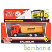 МАШИНА "ТЕХНОПАРК" МЕТАЛЛ. "САМОСВАЛ" 13СМ, ПОДВИЖ. ЭЛЕМЕНТЫ В РУСС. КОР. в кор.2*36шт | фото №0