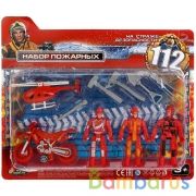 Набор солдатиков пожарные с техн.блист.28,5*24,2*3см ИГРАЕМ ВМЕСТЕ в кор.2*72шт | фото №0