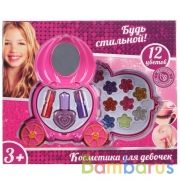 Косметика для девочек тени для век, помады, лак для ногтей в русс. кор. "Играем вместе" в кор.2*24шт | фото №0