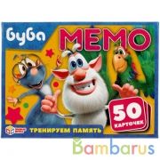 Буба. Карточная игра Мемо. (50 карточек, 65х95мм). Тренируем память. Умные игры в кор.50шт | фото №0
