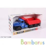 Самосвал свет+звук, открыв. двери и капот, подним. кузов 9465A в русс. кор. 25*10*8см в кор.2*12шт | фото №0