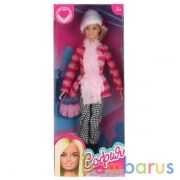 КУКЛА 29СМ, ТМ КАРАПУЗ, СОФИЯ В ПОЛОСАТОЙ КУРТКЕ И ШАПКЕ, С АКСЕСС. В РУСС. КОР. в кор.36шт | фото №0