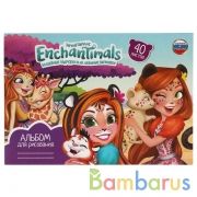 Альбом д/рис ЭНЧАНТИМАЛС 40л, скл, Умка в кор.20шт | фото №0