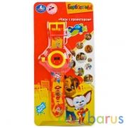 ЧАСЫ "УМКА" "БАРБОСКИНЫ" С ПРОЕКЦИЕЙ, В АССОРТ. НА БЛИСТЕРЕ (РУСС. УП.) 4*29*14СМ в кор.2*144шт | фото №0