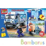 UAZ конструктор уаз-452: ПОЛИЦЕЙСКИЙ УЧАСТОК, 104 дет. Город мастеров в кор.36шт | фото №0