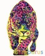 РИСОВАНИЕ ПО НОМЕРАМ НА ХОЛСТЕ, ЯГУАР, РАЗМЕР 40*50 в кор.22шт | фото №0
