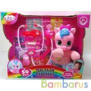 Пони озвученный 25см, мягкое тело, 50 фраз, песен, стих., акс, в кор КАРАПУЗ в кор.2*6шт | фото №0