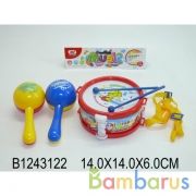 Набор музык. инструментов, цвет в ассорт. в пак. в кор.2*60шт | фото №0