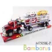 Трейлер инерц. с машинками в пласт. в кор.2*36шт | фото №0