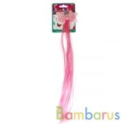 Аксессуары д/девочек ЭНЧЕНТИМАЛС прядь волос на заколке (розовый) МИЛАЯ ЛЕДИ уп-10шт в кор.50уп | фото №0