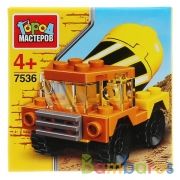 Конструктор БЕТОНОМЕШАЛКА, 22 дет. Город мастеров в кор.2*120шт | фото №0