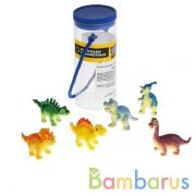 Игрушка пластизоль Играем вместе Динозавры набор 6шт, 6см, в ассорт. туба (русс. уп.) в кор.6*24шт | фото №0
