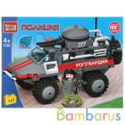 Конструктор БРОНЕВИК ПОЛИЦИЯ, 147 дет. Город мастеров в кор.36шт | фото №0