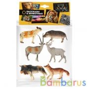 НАБОР ИЗ 6-И ДИКИХ ЖИВОТНЫХ ЛЕСА "ИГРАЕМ ВМЕСТЕ" 3", В АССОРТ. В ПАК. С РУСС. ХЕДЕРОМ в кор.48наб | фото №0