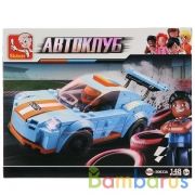 КОНСТРУКТОР ПЛАСТ. МАШИНА С ФИГУРКОЙ, 148ДЕТ. В РУСС. КОР. 23,7*18,9*4,5СМ в кор.60шт | фото №0