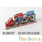 Трейлер инерц. с машинками, в ассорт. в пласт.. 32*7*12см в кор.2*48шт | фото №0