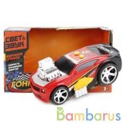 МАШИНА "ИГРАЕМ ВМЕСТЕ" ГОНОЧНАЯ НА БАТ. СВЕТ+ЗВУК В РУСС. КОР. в кор.2*18шт | фото №0