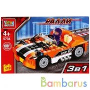 Конструктор "Город мастеров" ралли: спорткар 3в1, 119дет. в русс. кор. в кор.24шт | фото №0