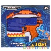 АРБАЛЕТ ИГРАЕМ ВМЕСТЕ С МЯГКИМИ ПУЛЯМИ НА ПРИСОСКАХ В РУСС. КОР. 30*26*4,5СМ в кор.2*24шт | фото №0