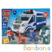 Конструктор "Город мастеров" газель: ограбление банкомата, с фигурками, 116дет. в кор. в кор.2*40шт | фото №0