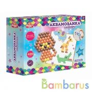 Набор д/детского тв-ва аквамозаика 400 бусин, САФАРИ МУЛЬТИ АРТ в кор.48шт | фото №0