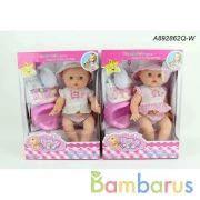 Пупс пьет и писает, звук, с аксесс., в ассорт. в кор. в кор.2*12шт | фото №0