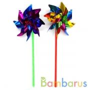 Вертушка Цветок диам. 15см, объем., цвет в ассорт. в пак. в кор.400шт | фото №0