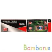 КОВРИК ИГРОВОЙ "ТЕХНОПАРК" С 1-Й МЕТАЛЛ. МАШИНКОЙ 7,5СМ, С ДОРОЖНЫМИ ЗНАКАМИ В КОР. в кор.2*24шт | фото №0