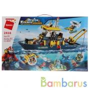 Конструктор пласт. глубоководное исследовательское судно с аксесс., 807дет. в кор. в кор.5шт | фото №0