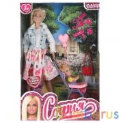 Кукла 29 см София с дочерью и акс на прогулке в кор КАРАПУЗ в кор.24шт | фото №0