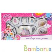 НАБОР ПОСУДЫ "ИГРАЕМ ВМЕСТЕ" "MY LITTLE PONY", КЕРАМИКА 7 ПРЕДМ. В РУСС. КОР. в кор.60шт | фото №0