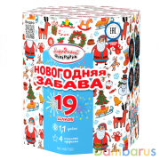 Народный Фейерверк НФ7302 Батарея салютов Новогодняя забава (1,1&quot;х19) Фейерверк | фото №0